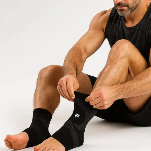 Maintiens de Compression pour Chevilles V3 - Confort, Sécurité, Performance - Accompagne le Mouvement - Matériaux Respirants (M)
