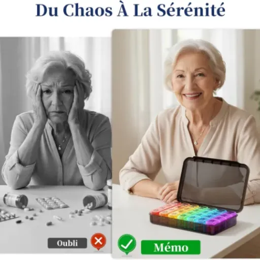 Test Pilulier Semainier 7 Jours Matin Midi Soir Doruimi : simple, gros compartiments et pratique pour le quotidien