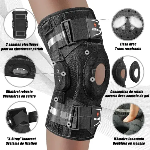 Test NEENCA Genouillère articulée X-Strap : ça tient bien le genou, mais pas parfaite pour tout le monde