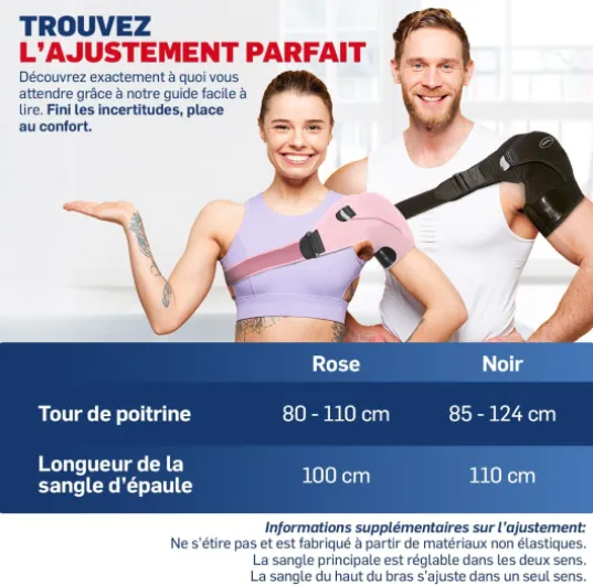 Dr - Arthritis Attelle Épaule Droite Ou Gauche Conçue Par Des Médecins, Confortable Et Antidérapante, Soulage Douleur Et Blessures, Pour Hommes Et Femmes [À l’Unité, Noir]