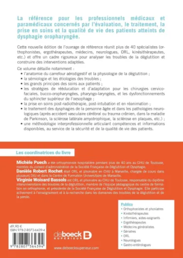 La réhabilitation de la déglutition chez l'adulte: Physiopathologie, évaluation et traitement des troubles