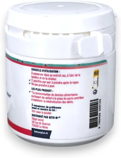 CETOKISS® Probiotique Bucco-Dentaire Menthe - 1 Milliard UFC HOWARU® - Haleine Fraîche & Gencives Saines - Sans Sucre - 90 Pastilles - Cure 3 Mois - Équilibre de la Flore et du Microbiote Buccal