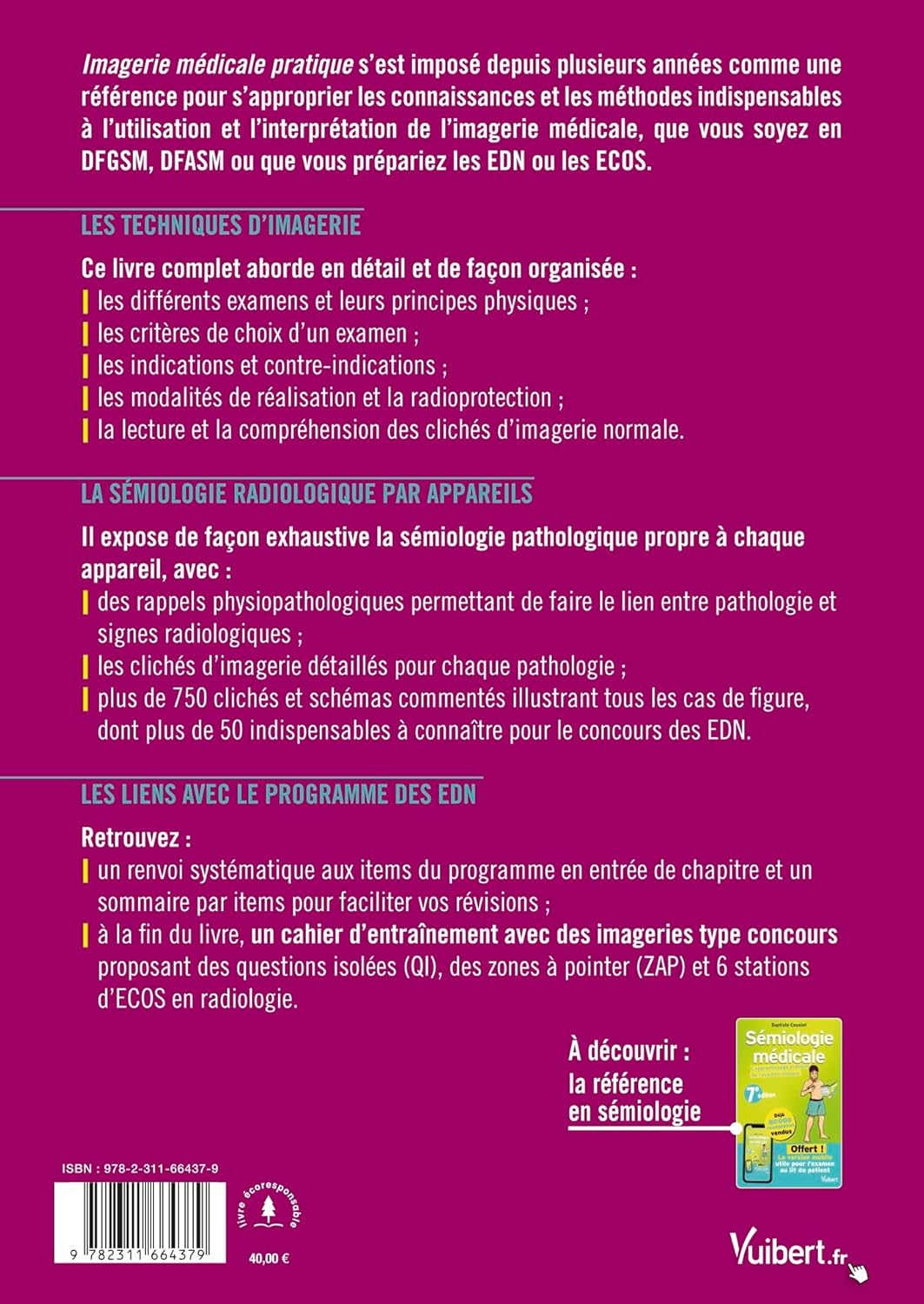 Imagerie médicale pratique: Tout le cours de la 2e année jusqu’aux EDN + de l'entrainement avec les imageries tombables