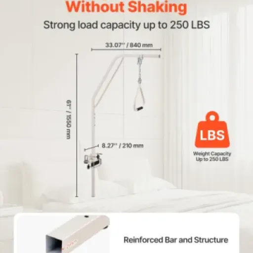Test VEVOR Potence de Lit : une barre trapèze simple, costaud, mais bien encombrante