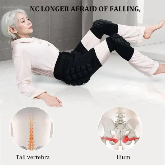 Short De Protection des Hanches pour Personnes âgées, Protection 3D des Hanches, Protection Anti-Chute Unisexe, Short De Sécurité, Respirant, Protection du Coccyx Et des Vertèbres A-M A M
