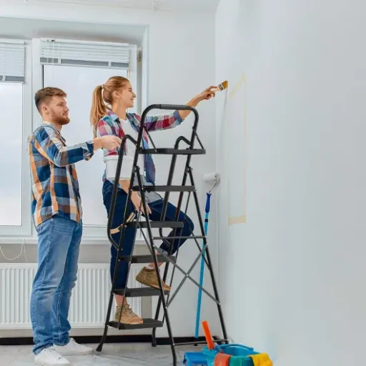 Test BONTEC Escabeau 5 Marches : un gros marchepied costaud mais pas léger à trimballer