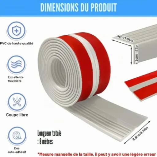 Test nez de marche autocollant 8 m MeYuxg : la bande antidérapante simple pour sécuriser un escalier sans gros travaux