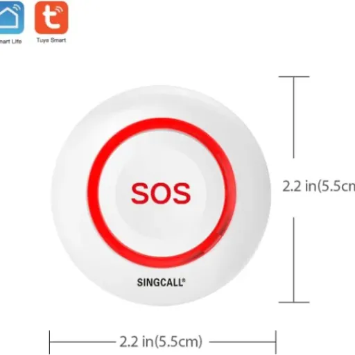 Test SINGCALL Tuya WiFi Smart Bouton d'urgence SOS : le petit bouton qui rassure les aidants (si on n'a pas peur des applis)
