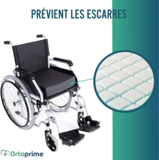 Coussin Anti Escarres Rembourré de Mousse - Prévention et Traitement des Ulcères liés aux Pressions sur Le Coccyx - Coussin pour Fauteuil Roulant, Bureau, Voiture - Fauteuil Medical