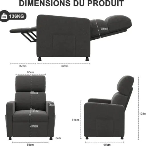Test Devoko Fauteuil de Relaxation : le relax électrique compact qui fait (à peu près) le job