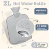 Test HAOCEE Bouillotte 2L : la bouillotte doudou qui fait bien le job sur le canapé comme au lit