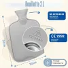 Test HAOCEE Bouillotte 2L avec poche kangourou : la bouillotte d’hiver qui fait le job sans chichi